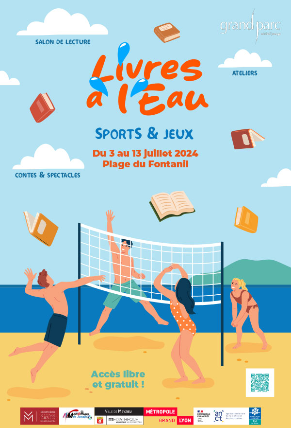 affiche livres à l'eau 2024