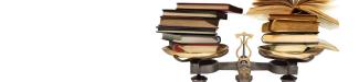Balance sur laquelle sont posés des livres